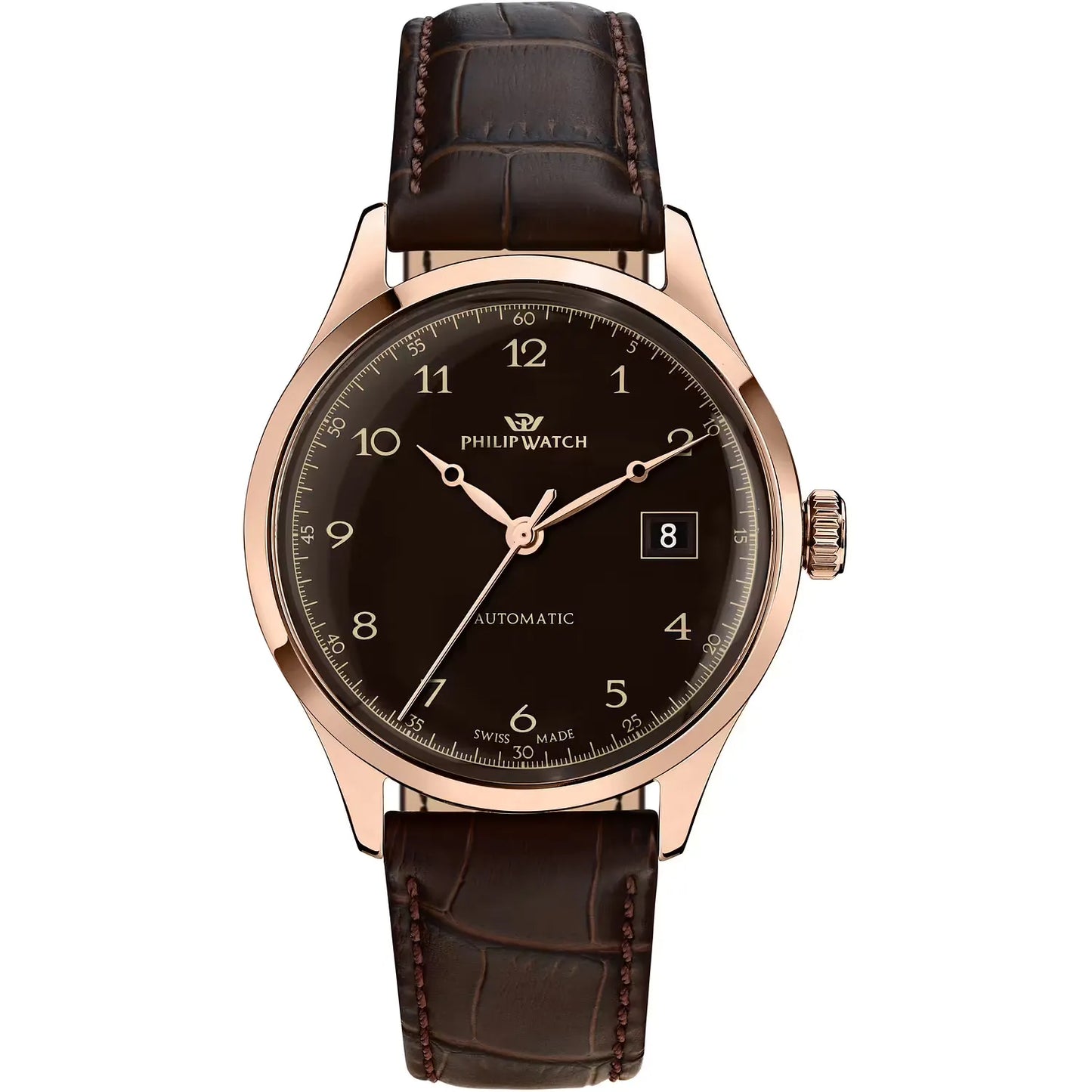 philip watch orologio uomo, automatico, analogico, 40 mm, collezione museum - r8221225002