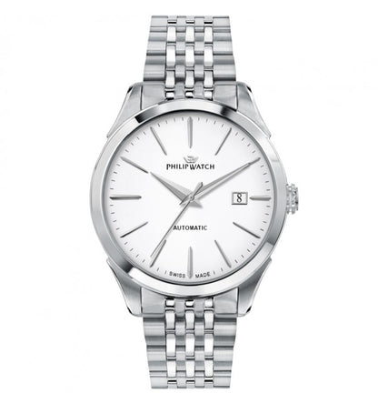 Orologio da uomo con movimento automatico SELLITA SW200-1 con rotore personalizzato con monogramma  inciso e funzioni di solo tempo con data, 41mm