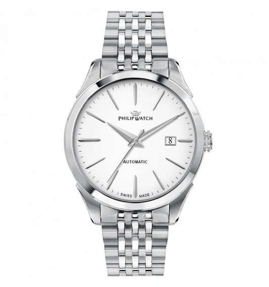 Orologio da uomo con movimento automatico SELLITA SW200-1 con rotore personalizzato con monogramma  inciso e funzioni di solo tempo con data, 41mm